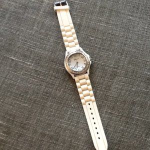 White Fabulous Fax Wrist Watch